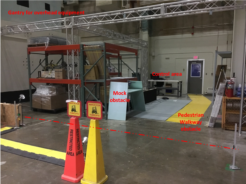Right side of A-UGV Test Area