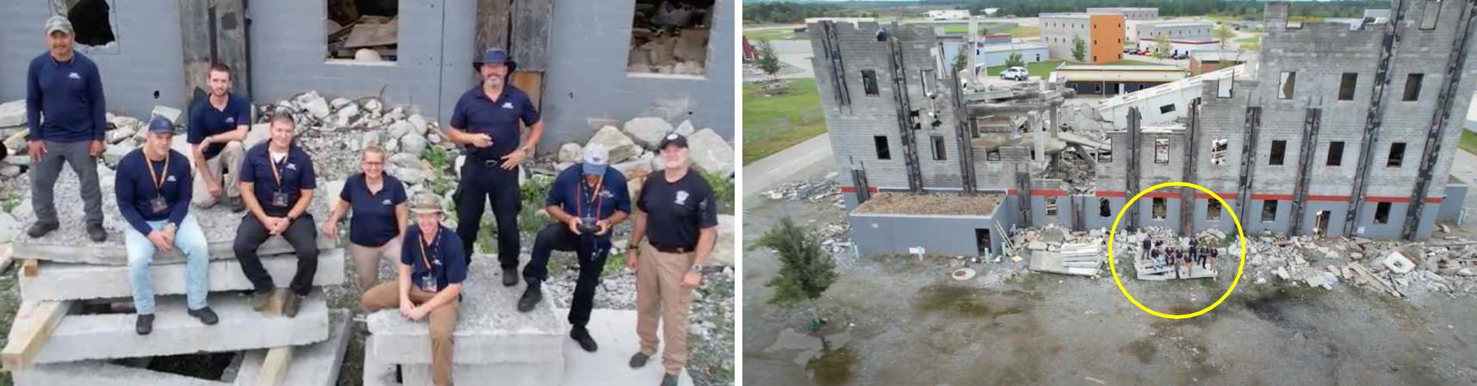 Figure 1) The NIST Emergency Response Robot team