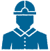 Manufacturing worker icon