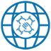 World icon with symbol