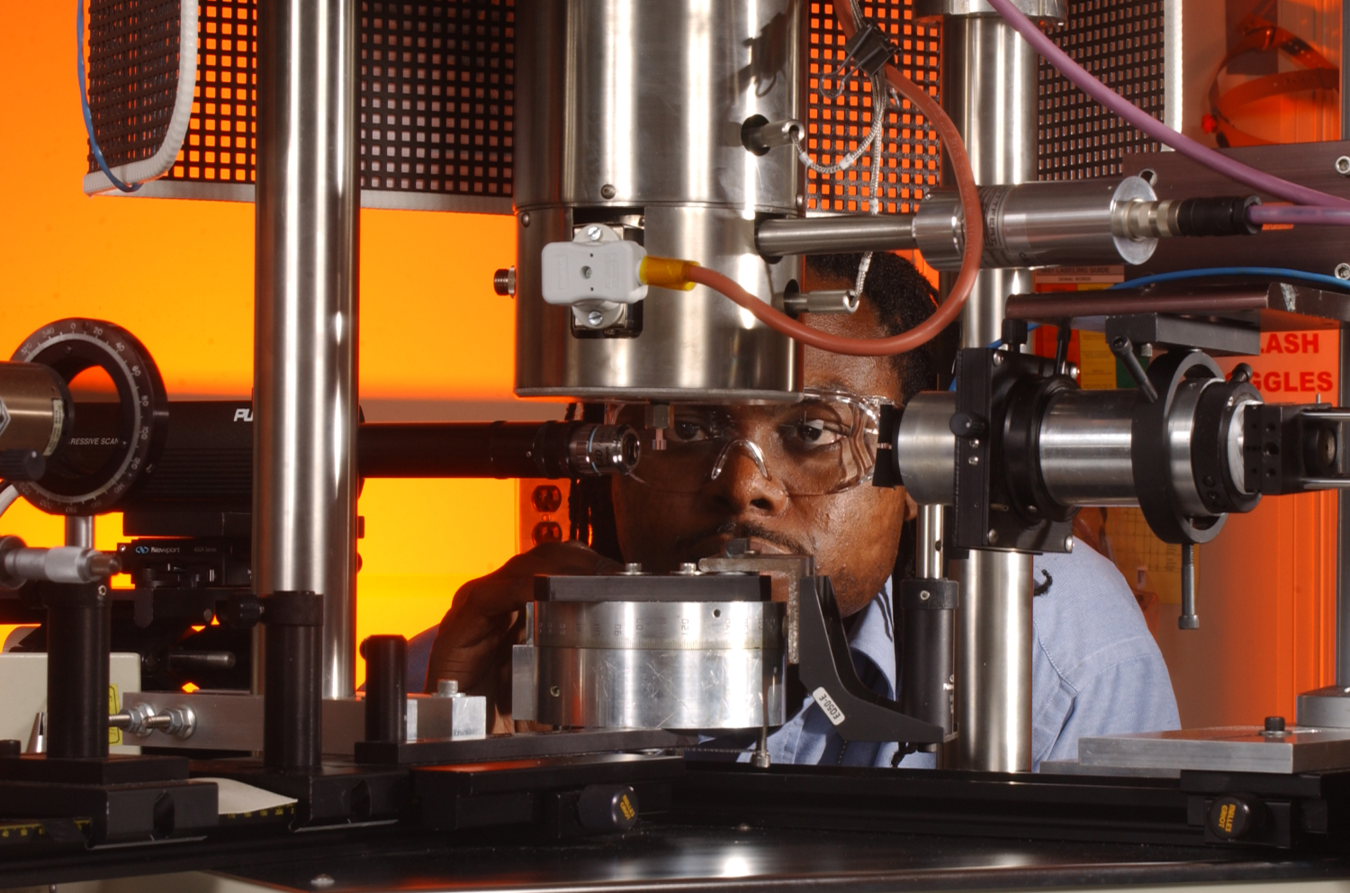 a researcher uses a capillary rheometer to study polymer properties