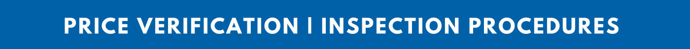 price verification and inspection procedures banner