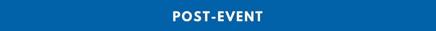 Banner for post event training faqs
