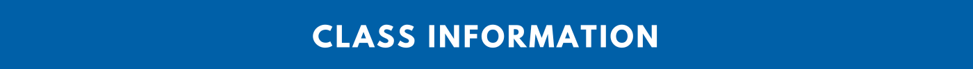 Class Information section banner