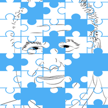 DNA Marker Puzzle Illustration