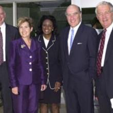 Members of Congress and Commerce Department officials after the groundbreaking to the Advanced Measurement Laboratory. 