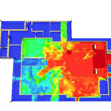 Computer model of fire at The Station nightclub after 90 seconds