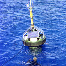 Photo of the Marine Optical Buoy