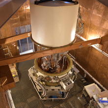 NIST-3 watt balance in its copper-clad, magnetically shielded lab