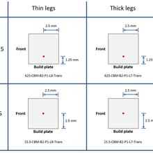 Measurement locations for transverse SEM specimens 