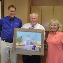 Presenting “Winning Spirits” painting
