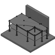 Rendering of 2-story composite floor systems building