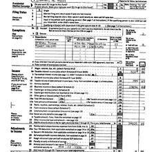 A representative image file of a completed form in NIST Special Database 2