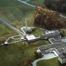 overhead shot of buildings