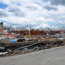 The remains of what was once a home improvement store in Joplin, Mo., showing the destructive power of the tornado that struck the area in May 2011.