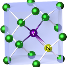 Nitrogen-vacancy center in a diamond crystal