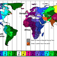 World Time Zone Map