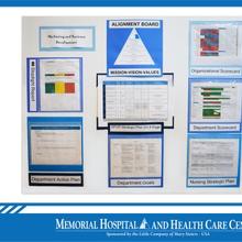 Memorial Hospital and Health Care Center alignment board graphic