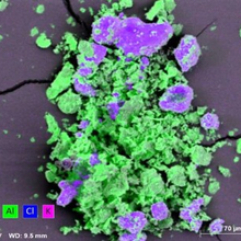 Colorized SEM image 