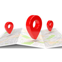 Map with pins