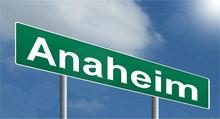 Anaheim road sign