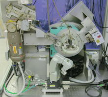 NIST Divergent Beam Diffractometer (DBD), a custom-built instrument used to certify powder SRMs for their X-ray diffraction properties. 