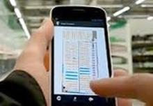Phone showing indoor navigation