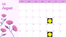 August Calendar