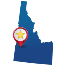 state star graphic of Boise ID
