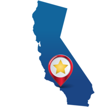 state star graphic of los angeles CA