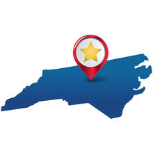 PMT state star graphic of Siler City, NC