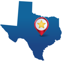 AIDRIFIC Awardee State Star graphic on Austin TX
