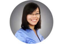 professional headshot of Ran Tao, a person with long black hair and glasses, smiling
