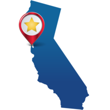 PMT state star graphic of San Francisco, CA (West Oakland)