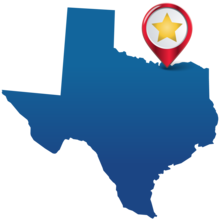 PMT state star graphic of Sherman, TX