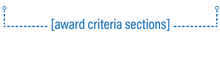 Award Criteria Sections bottom dotted line separator