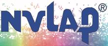 NVLAP Logo Solid Blue with Colors Below