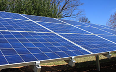 Shutterstock image of solar panels