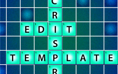 An illustration of a Scrabble board, including the words "CRISPR," "EDIT," and "TEMPLATE."