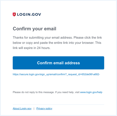 Login confirmation window screenshot.