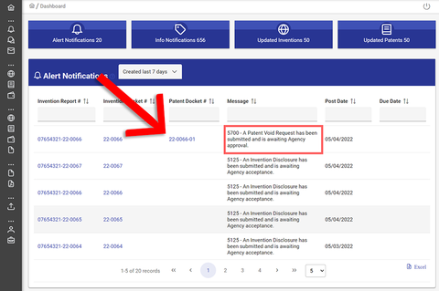 Dashboard screenshot.