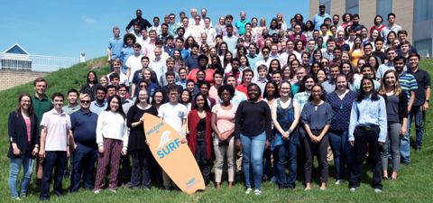 Group photo of NIST SURF students