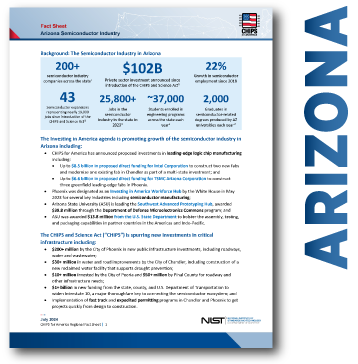 snippet of arizona fact sheet page 1