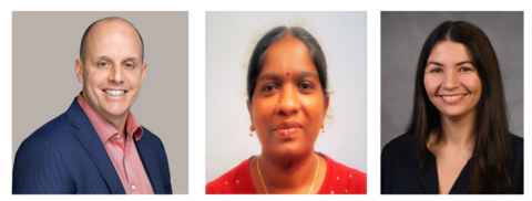 portraits of one man and two women
