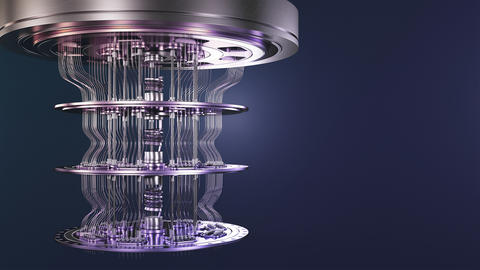 Depiction of a quantum computer.