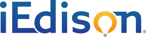 iEdison logo (iEdison written with a lightbulb as the "o")