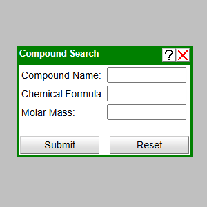 logo showing the search box for web thermo tables