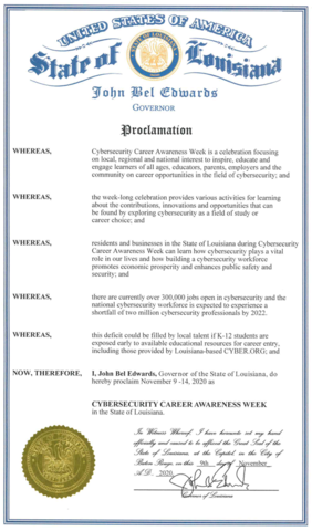 CyberOrg Proclamation Image