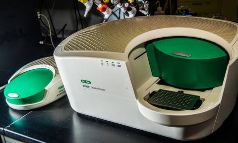 Instrumentation that create and read droplets  for digital PCR measurements. 