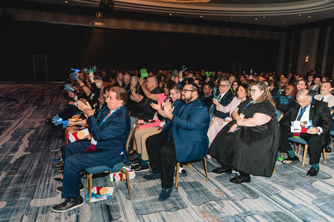 Fans cheer at the 36th Baldrige Award ceremony.